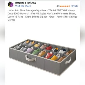 Under Bed Shoe Organizer